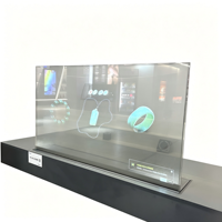 Écran tactile OLED transparent 55 pouces 2K, 10 points de contact, 43 % de transmittance, pour intérieur, compatible OEM, Android/PC, pour kiosque, centre commercial, bijouterie
