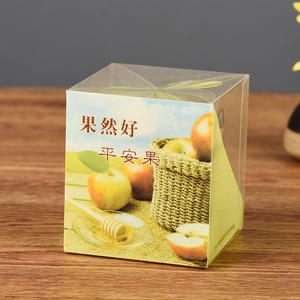 Boîtes de matériaux recyclés PET transparents imprimés personnalisés Noël pour boîte d'emballage cadeau de bonbons - Product Image 4