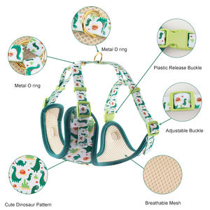 Kain Neoprene lembut jaring anjing langkah dalam rompi pola desainer <span class=keywords><strong>Harness</strong></span> anjing dan Set tali untuk Chihuahua, <span class=keywords><strong>Yorkie</strong></span>, berjalan di luar ruangan - Product Image 4