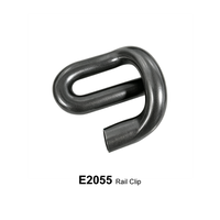 Clip de rail E2055 en acier à ressort, fixations de rail compatibles Pandrol