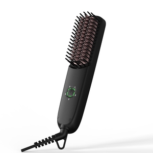 <span class=keywords><strong>Brosse</strong></span> à barbe chauffante électrique en céramique format voyage, marque privée OEM/ODM, pour un toilettage soigné, prix usine fabricant - Product Image 1