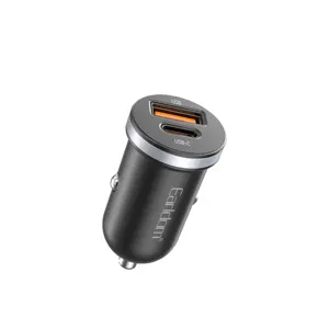 Earldom USB C Chargeur de voiture Charge rapide PD30W Qc3.0 Adaptateur rapide USB Chargeur de voiture mobile pour ipone14
