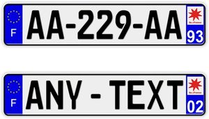 Democratic Republic of Congo Sudan <strong>Registration</strong> Number <strong>Plates</strong> with Flag&amp;Hologram and CGO Printing Africa <strong>Motorcycle</strong> <strong>Plates</strong> - Product Image 3