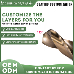 Punte da trapano a corona DL OEM/ODM in cobalto M35 da 0,5 mm - Acciaio super rapido premium con finitura ossido nero, lunghezza totale 50 mm, 1 anno di garanzia - Product Image 4