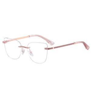 Fábrica en Stock Sano Corte sin montura Gafas lisas Marco Elegante Moda Nuevo diseño Disponible Gafas Brille Anteojos Lunettes - Product Image 2