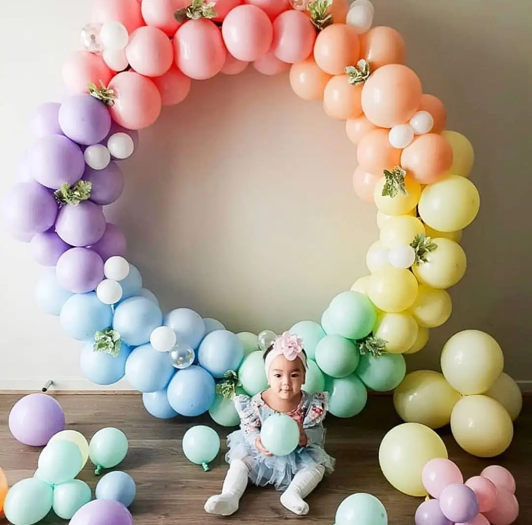 balloon High quality 12 inch pearl colorful standard round latex party wedding balloons double stuffed latex balloons
