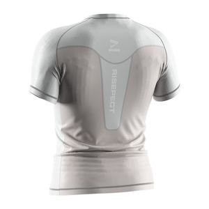 Camiseta de compresión Power Warrior Pattern de secado rápido personalizada para grappling, judo, BJJ, MMA, Rash Guard - Product Image 4