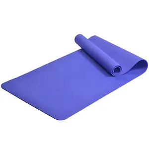 Tek katmanlı yoga mat özel logo tpe yoga matı özel baskılı çevre dostu kalın mat yoga spor toptan yüksek kalite