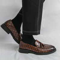 2026 Neues Design Komfortable Modische Slipper Hochwertige Slip-on PU-Leder Oxfords Anzugschuhe für Herren für Partys