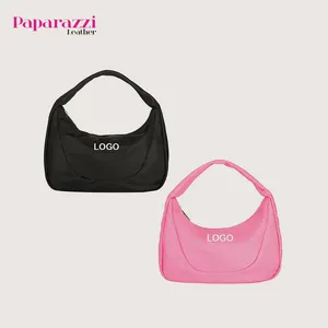 BSCI authorized factory #PA0873 Trendy brand customize nylon women's hobo bags waterproof women shoulder bag ladies hand bags