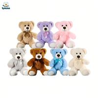 Lot de 10 ours en peluche MaoGoLan bleu clair en coton PP, 34 cm, pour baby shower et Noël