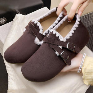 2026 New Women's Autumn Winter Spring Comfort Suede Platform Clogs Slip-on <b>Height</b> <b>Increasing</b> <b>Shoes</b> - Product Image 3