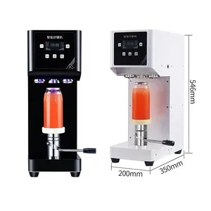 कैनिंग मशीन पेय टिन प्लास्टिक पीईटी बोतल ढक्कन सील मशीन कैफे कॉफी के लिए कर सकते हैं
