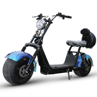 Scooter électrique à grandes roues de haute qualité, puissant, Citycoco, pour adultes, avec pneus larges et amortisseurs
