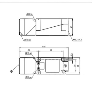 Nhà Máy Giá tại chỗ P + f NBN40-U1-E2 cảm biến cảm ứng 40 mm không cấp 4 đèn báo LED 360 ° tầm nhìn - Product Image 3
