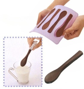 6 Cavity Spoons Lollipop Chocolate Mold DIY Candy Pudding Cake <b>Baking</b> Mold - Product Image 6