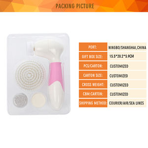 <span class=keywords><strong>Brosse</strong></span> de nettoyage électrique en silicone 4-en-1 pour le <span class=keywords><strong>visage</strong></span> Appareil de nettoyage exfoliant pour le corps à usage domestique - Product Image 6