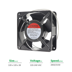 SUNON DP200A 2123XBL.GN 220V <b>AC</b> 120X120X38mm 12038 0.14A 22W 117CFM OEM/ODM Plastic Electric Ball Bearing Industrial Axial <b>Fan</b> - Product Image 2