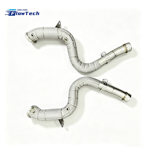 Downpipe sport haute performance pour Mercedes Benz C63 C63S AMG W205 M177 4.0L V8 bi-turbo en acier inoxydable 304, échappement de course - Product Image 2
