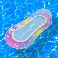 Matelas de piscine gonflable Mart Tapis de flotteur de piscine motorisé de vacances de piscine de flotteur gonflable coloré