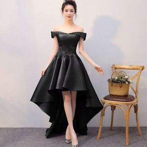 Abiti <span class=keywords><strong>da</strong></span> Sera di Lusso in Raso per Donne, Corti Davanti e Lunghi Dietro, <span class=keywords><strong>Vestito</strong></span> Lungo <span class=keywords><strong>da</strong></span> Damigella Aderente, Taglia 3XL per Compleanno Adulti - Product Image 5