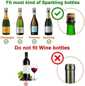 Fabricantes al por mayor de acero inoxidable Bubbly <span class=keywords><strong>Cava</strong></span> Prosecco Sparkling Stoppers Sparkling Champagne Bottle Stopper - Product Image 4