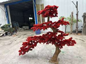 Kunstmatige planten die gasten verwelkommen, dennenboom schoonheid, rode dennenboom, nieuwe Chinese stijl dennenboom <span class=keywords><strong>bonsai</strong></span>, gesmeed boomlandschap decoratie - Product Image 6
