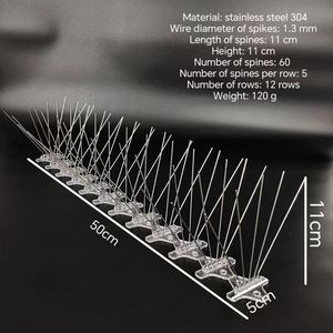 50-أجهزة طاردة للطيور من الفولاذ المقاوم للصدأ 60 مسمار رادع ، السناجب ، مزارع السناجب ، أسطح الطيور المسامير - Product Image 3