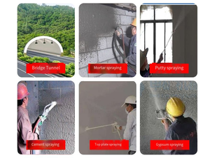 A7 bán tự động xi măng vữa phun 220V đa chức năng Putty và kết cấu sơn phun - Product Image 3