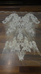 Professional Wedding Dress Rhinestone <b>Applique</b> Bridal Crystal Appliques Trims - Product Image 4