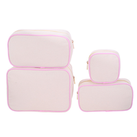 Tas Makeup Wanita Kanvas Terlaris, Lucu, Tahan Air, Resleting, Kapasitas Besar, Penyimpanan Kosmetik, Dompet Kecil Portabel