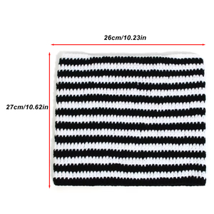 Chapeaux au crochet unisexes de haute qualité en gros, avec détails en corne contrastants, faits à la main, design oreilles de chat pour l'hiver, mignons et tendance - Product Image 2