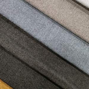 High Quality Weave Woven Herringbone 100% Polyester <strong>Linen</strong> Like Furniture Chenille Sofa Fabric Curtain Fabric - Product Image 5