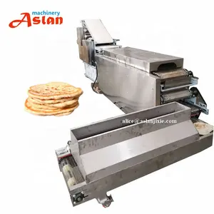 Linha de produção automática de pão roti 30 cm/máquina de refrigeração para assar pão pita