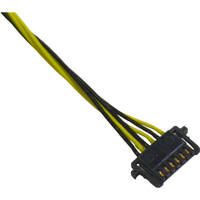 Konektor Molex 503764-0601 1.0mm Pitch 6-Pin dengan Terminal Berlapis Emas UL10064-28AWG FEP untuk Perakitan Kabel Pre-Crimped