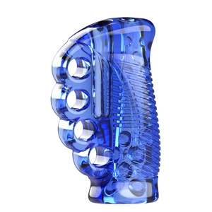 Männlicher manueller Mastur bator Transparenter Silikon-Sex trainer Partikels timulation Neuer Aircraft Cup Trainer Wasserdicht Anti bakteriell - Product Image 1