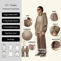 Sudadera con capucha holgada de felpa para hombre, estilo urbano, con efecto desgastado y lavado Monkey, de moda