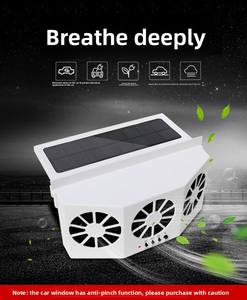 Sistema de refrigeración de coche con panel solar, radiador de ventilación de aire automático de escape de ventana de 3 ventiladores para campistas, caravanas y caravanas - Product Image 6