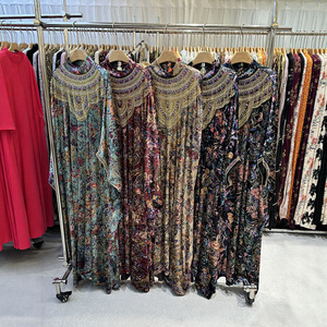 Robe <span class=keywords><strong>de</strong></span> soirée colorée à sequins, fabriquée à <span class=keywords><strong>la</strong></span> main, ornée <span class=keywords><strong>de</strong></span> perles et <span class=keywords><strong>de</strong></span> strass, en maille avec ruban, pour femme musulmane - Product Image 5