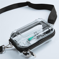 Nouvelle conception 2026 : Trousse de toilette transparente en PVC avec fermeture éclair, idéale pour les voyages en extérieur, personnalisable avec LOGO, pour femmes