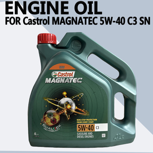 รับประกันคุณภาพ น้ำมันเครื่องสังเคราะห์แท้ 100% สำหรับรถยนต์ SN <span class=keywords><strong>5W40</strong></span> C3 รุ่นยุโรป 4 ลิตร P018B55-00 สำหรับ <span class=keywords><strong>Castrol</strong></span> Magnatec - Product Image 1