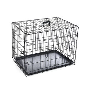 Chenil pliable solide en métal bon marché en acier inoxydable, cage pour chien, grande caisse pour chien - Product Image 3