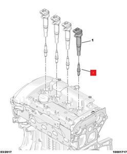 Candele adatte per Peugeot Nuova 308, 408, 508, 3008, 4008 e <span class=keywords><strong>Citroen</strong></span> <span class=keywords><strong>C5</strong></span> OE:5960L5 9808465980 - Product Image 6