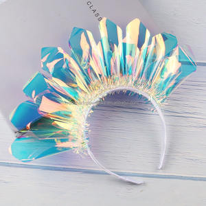 Bandeau lumineux à paillettes pour la fête de Noël <span class=keywords><strong>d</strong></span>'<span class=keywords><strong>Halloween</strong></span>, cerceau à cheveux à paillettes arc-en-ciel pour performance sur scène de concert de rave, vente en gros - Product Image 6