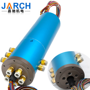 จีอาชิ นิวเมติก อิเล็กทริก สลิปริง JSR-HY025 แบบติดตั้งหน้าแปลน อลูมิเนียมอัลลอยด์ 1 ทาง แก๊ส หลายช่องทาง ไฟฟ้า โรตารี่ - Product Image 1