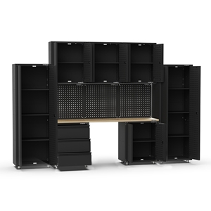Kinbox Home 14 Piece Garage <b>Storage</b> System Garage <b>Tool</b> <b>Cabinet</b> Supports Customized DIY 20CM14 Module Workshop Garage <b>Storage</b> Met - Product Image 3