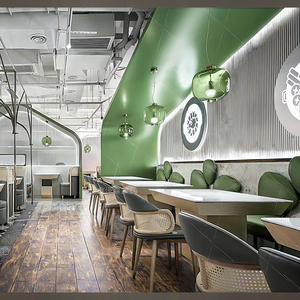 Xzy Nhà Màu Xám Da Rắn Gỗ Ghế Bàn Tròn Hiện Đại Thiết Kế Đơn Giản Nhà Hàng Ăn Đặt Bàn Và Ghế Cho Nhà Hàng - Product Image 1