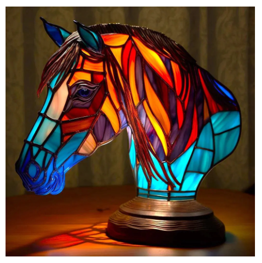 Animal Table Ceramic Lamp Series, Industrial Style Table Lamp Night Light, Stained Resin Animal Night Light