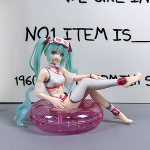 Juguetes de PVC de alta calidad juguete hermosa niña Hatsunee Mikuu sentado postura <span class=keywords><strong>Anime</strong></span> figuras coleccionables modelo juguete Decoración - Product Image 3