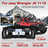 Accessoires intérieurs de voiture NaviHua, système Linux, compteur numérique, compteur de vitesse automatique, cockpit virtuel pour Jeep Wrangler JK 2011-2017